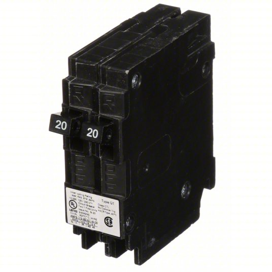 Siemens | Q2020 | Tandem 20/20A 1‑Pole Circuit Breaker | 10 kA 120/240V