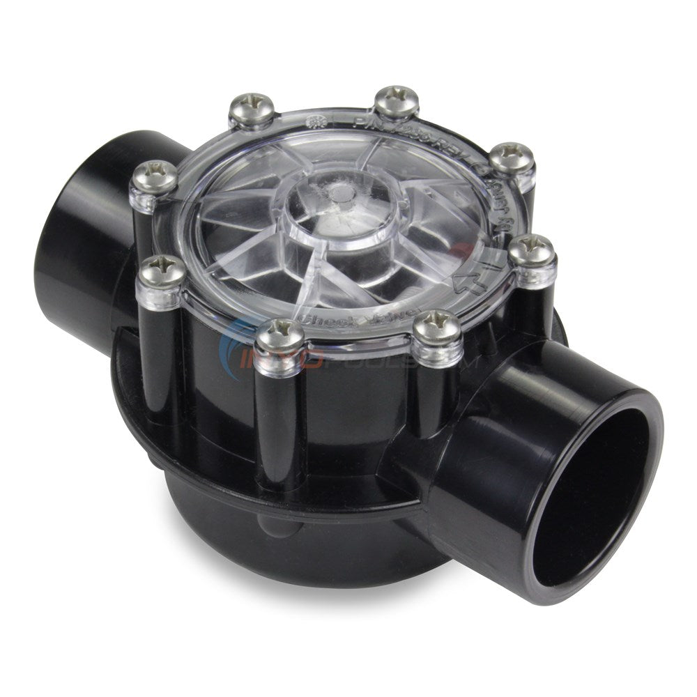 Jandy 7235 Pro Series Spring Check Valve, 180° Straight, 1.5" x 2" — Genuine OEM