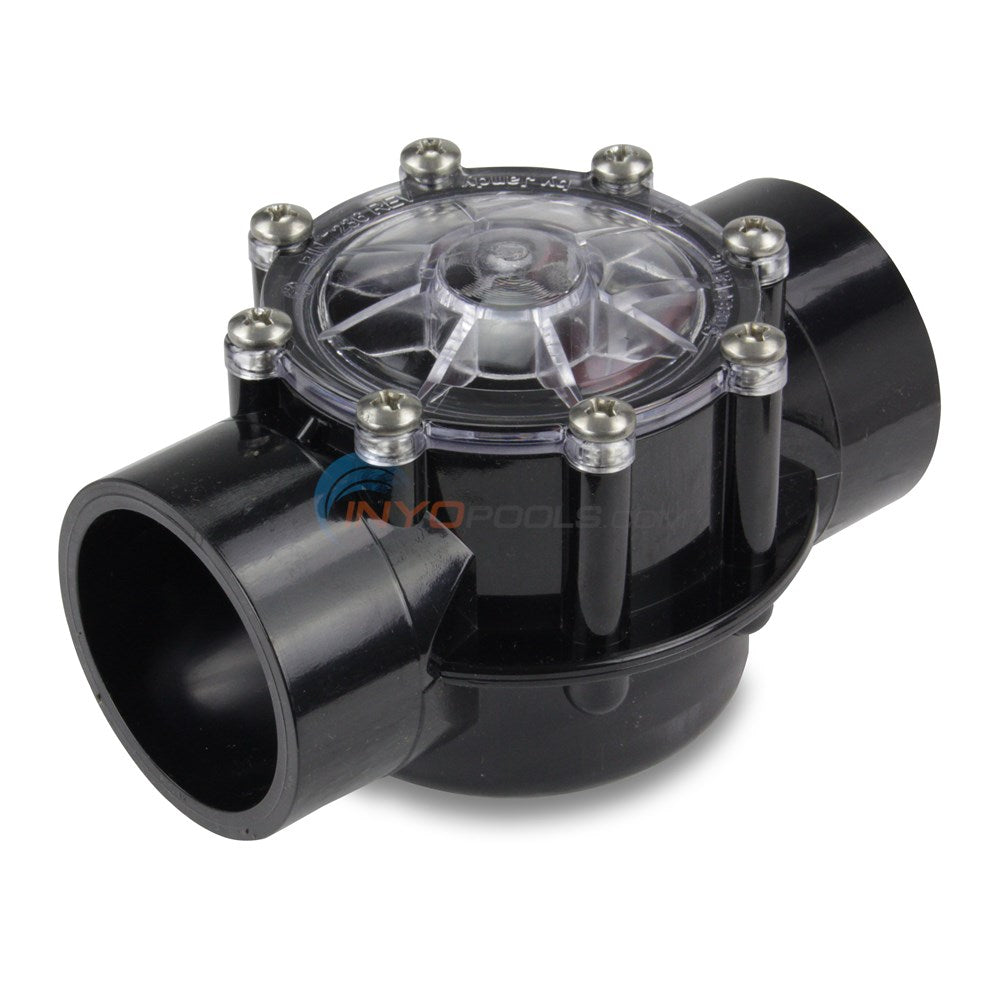 Jandy 7305 Pro Series Spring Check Valve, 180° Straight, 2" x 2.5" — Genuine OEM