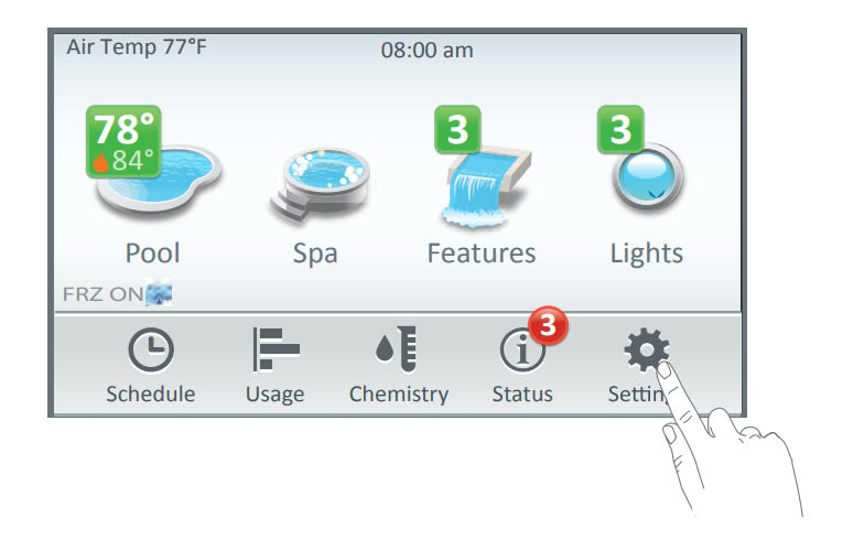 Pentair 522035 IntelliCenter Indoor Remote Controller, White