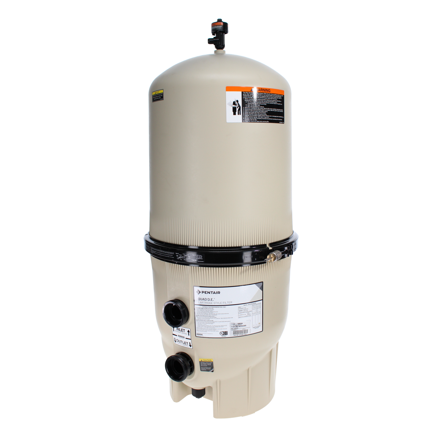 Pentair Quad DE Cartridge Filter 188594 – 100 Sq Ft High-Clarity Pool Filtration