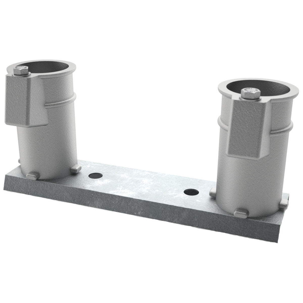Perma Cast 4" Deck Anchor Channel Mount Set - Aluminum - 8 On Center For Mounting Inground Rails | PC-4008-A