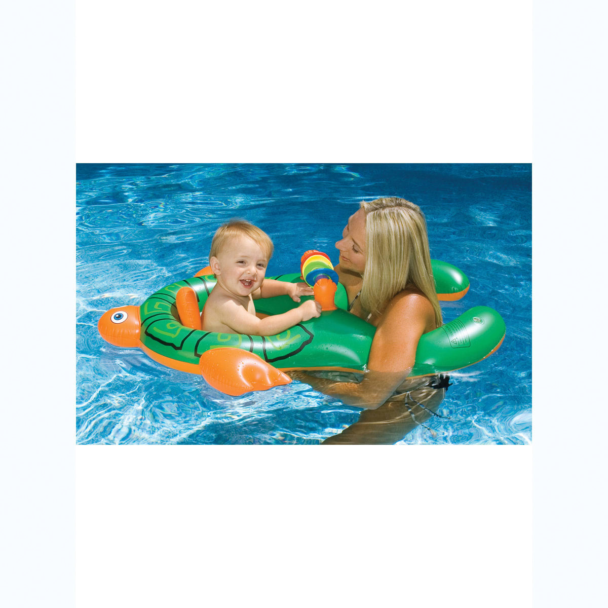 Swimline Me & You 40" Turtle Baby Seat Pool Float | 90251