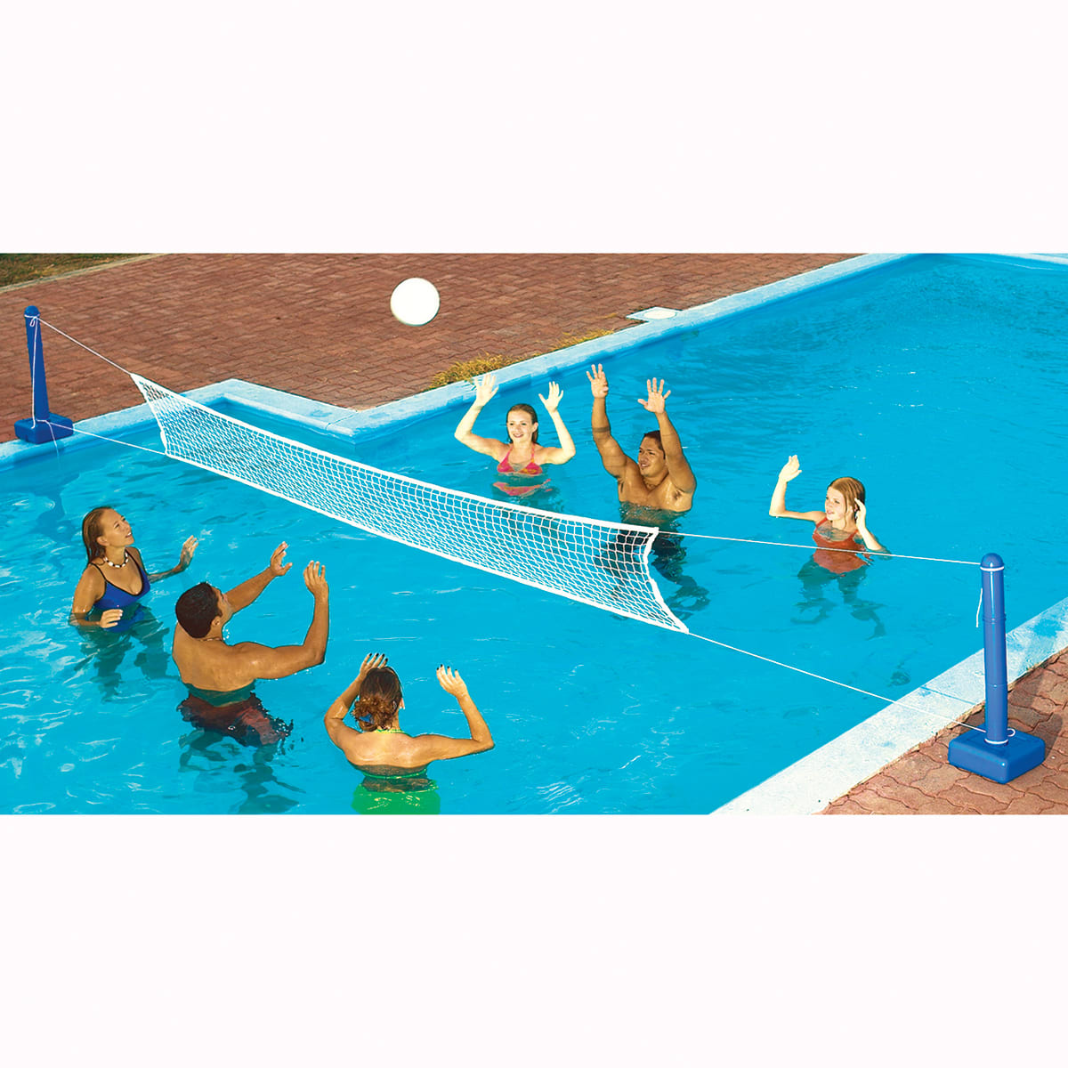 Swimline 9186 Cross I/G Pool Fun Volleyball Net Game Water Set