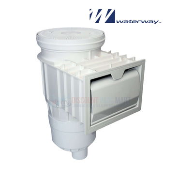 Waterway 5406610 540-6610 Renegade Gunite Skimmer — 2" Socket x 2½" Spigot, Float Valve, White, 75 GPM