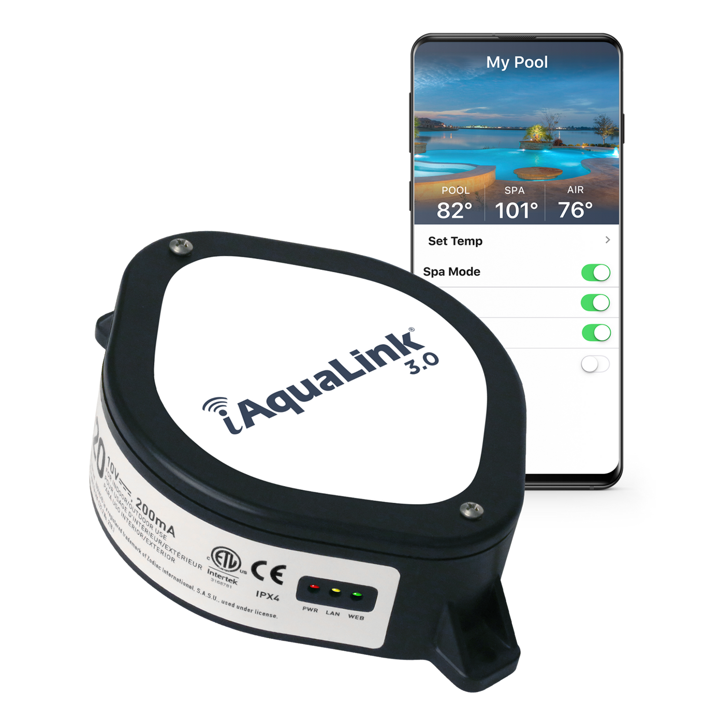 Jandy iAquaLink 3.0 Antenna IQ30-A – Web Connect Replacement Antenna for Automation Systems