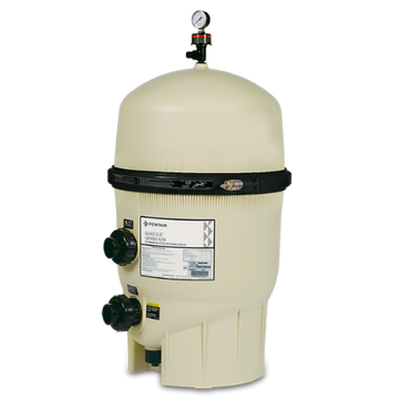 Pentair 188593 Quad D.E. Cartridge Pool Filter – 80 sq ft, High-Capacity Filtration