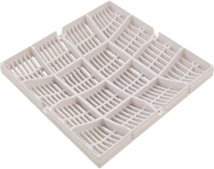 Waterway | 642-4720V | 12″ × 12″ Universal Pool Grate – White Square Main Drain Grate
