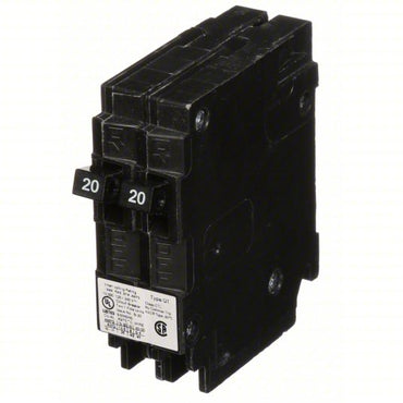 Siemens Q2020 Tandem 20/20A 1‑Pole Circuit Breaker 10 kA 120/240V