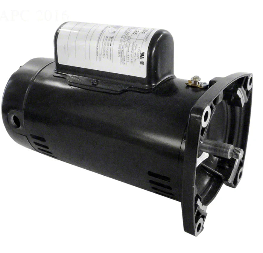 PENTAIR | A100FLL-Y | 1-1/2 HP Pump Motor 48Y Threaded Shaft - 2-Speed 1-Phase 230 Volts - Energy Efficient Up-Rated