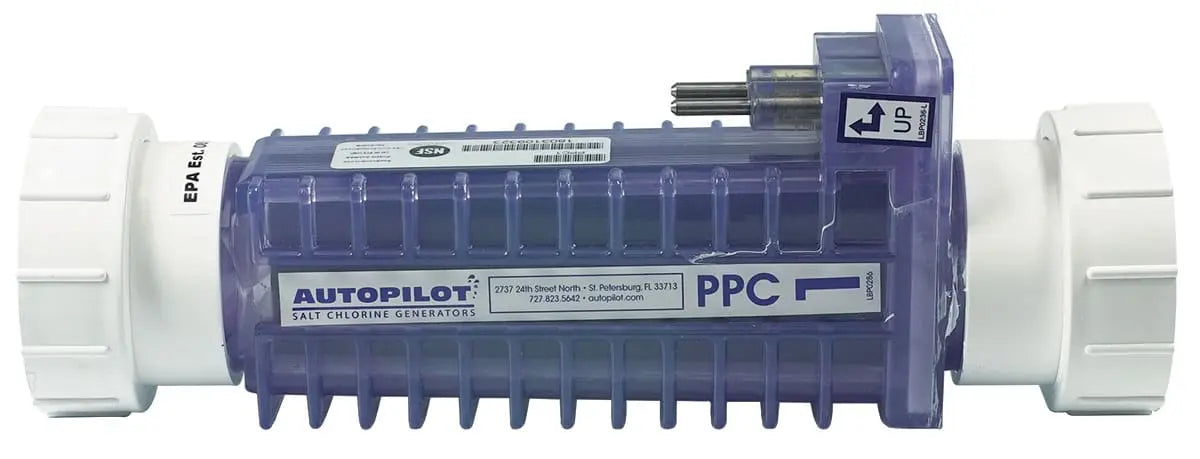Aquacal Autopilot PPC1 28,000 Gallon Replacement Salt Cell with Unions