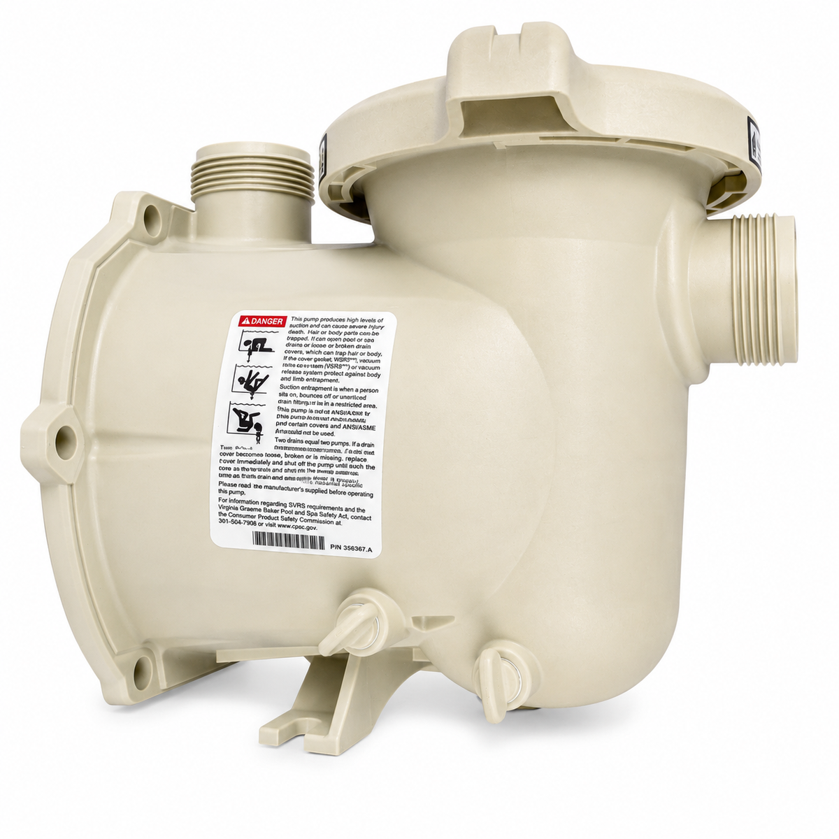 Pentair 356174Z Strainer Pot Kit — IntelliFlo3 VSF 1.5 HP Pump, Wet End Assembly — Genuine OEM