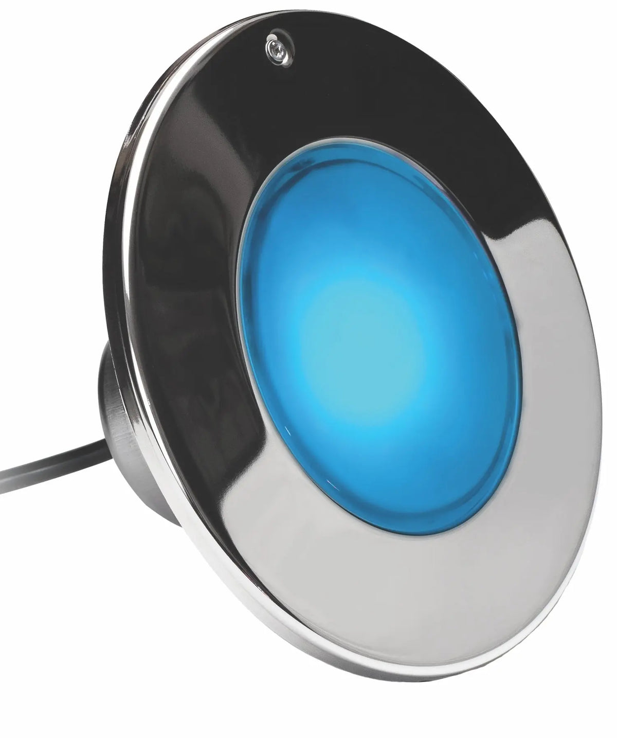 J&J Electronics ColorSplash XG-W RGB+White LED pool light fixture with polished bezel
