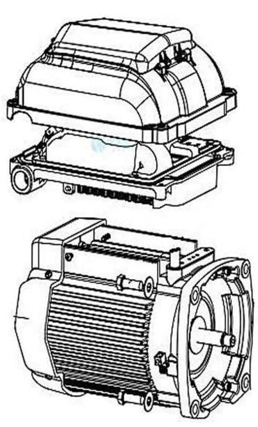Pentair 353132S SuperFlo VS Motor & Drive Assembly for Pump Model 342001 — Genuine OEM Replacement
