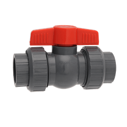 Hayward QTA 1" True Union Compact PVC Ball Valve, Gray | QTA1010CSEG