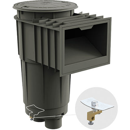 Hayward SkimMaster 2" x 2.5" Gunite Skimmer, Dark Gray | SP1072S2DGR