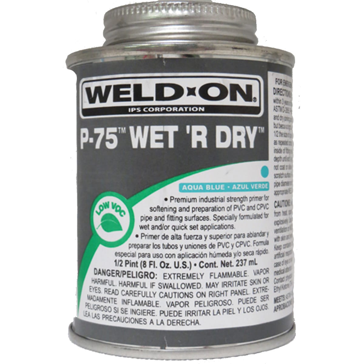 PVC Primer, 1/2 pt Metal Can P-75„¢ Wet 'R Dry„¢ Series Low VOC