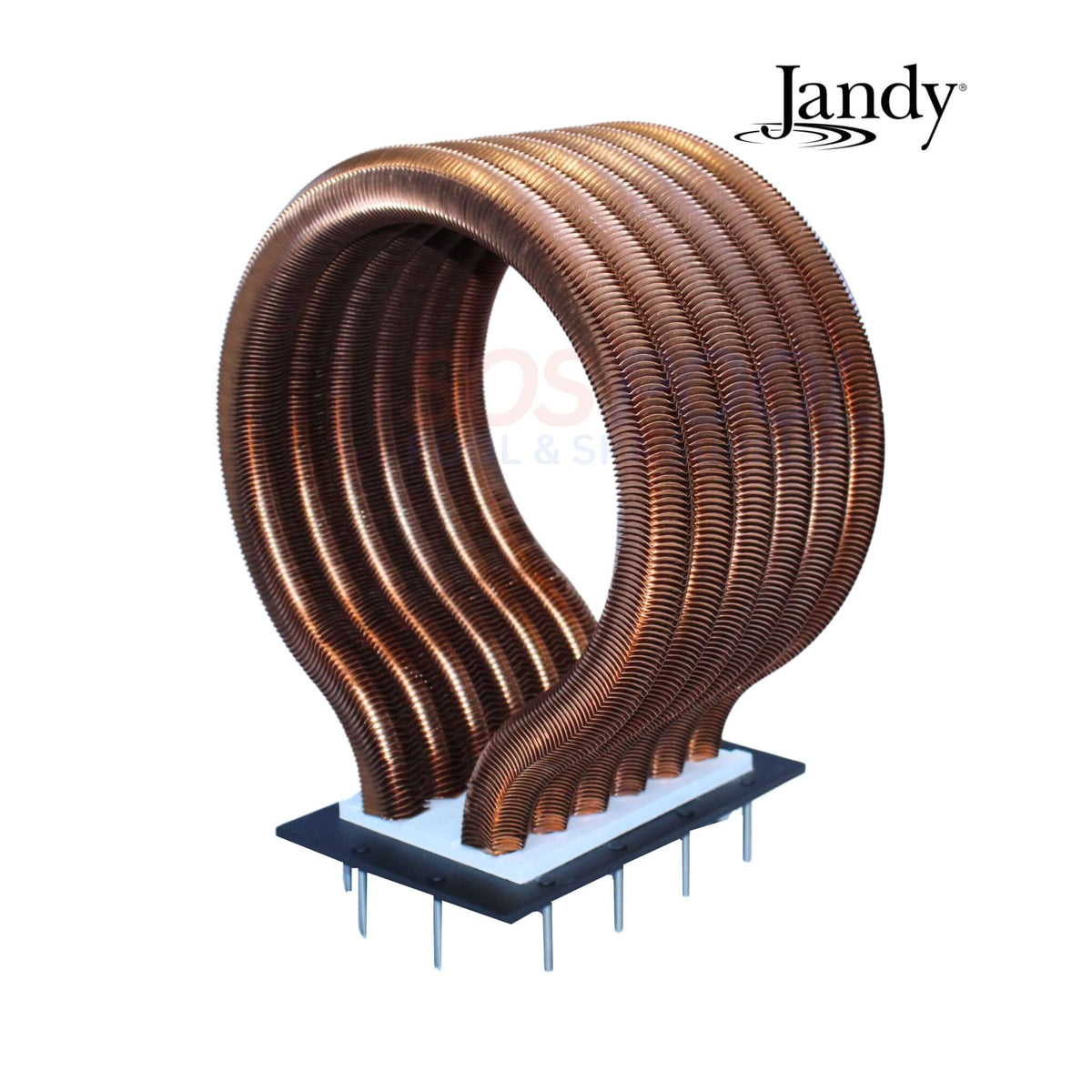 Jandy R0589405 heat exchange assembly for JXi 400 heaters, full view