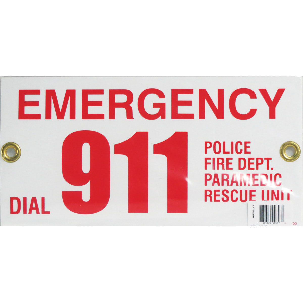 Pentair | R231700 | Emergency Phone Number 911 Pool/Spa Sign – Safety Notice