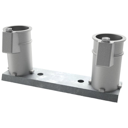 Perma Cast 4" Deck Anchor Channel Mount Set - Aluminum - 8 On Center For Mounting Inground Rails | PC-4008-A