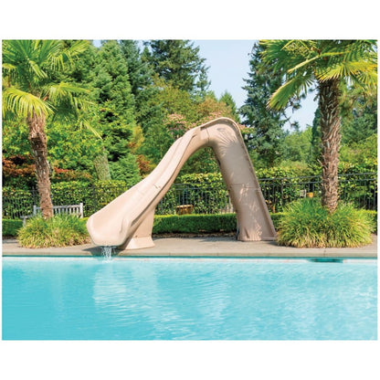 SR Smith Typhoon Pool Slide, Left Turn, Sandstone | 670-209-58223