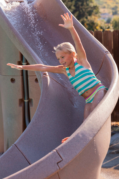 SR Smith TurboTwister Pool Slide, Right Turn, Gray | 688-209-58124