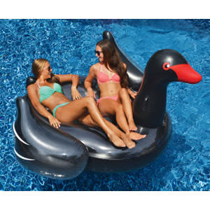 Swimline 90628 Black Giant Swan Ride-On - Case of 4