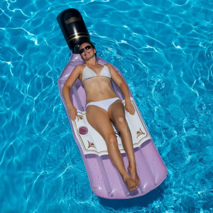 Swimline 90654 Inflatable Rose Bottle Pool Float Lounger
