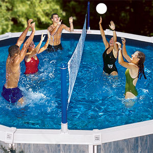Swimline 9187 Jammin' A/G Cross Pool Volleyball Game