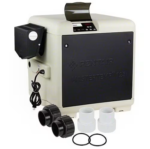 Pentair MasterTemp Pool Heater 461061 – 125K BTU Natural Gas, High-Performance Heating with Cord