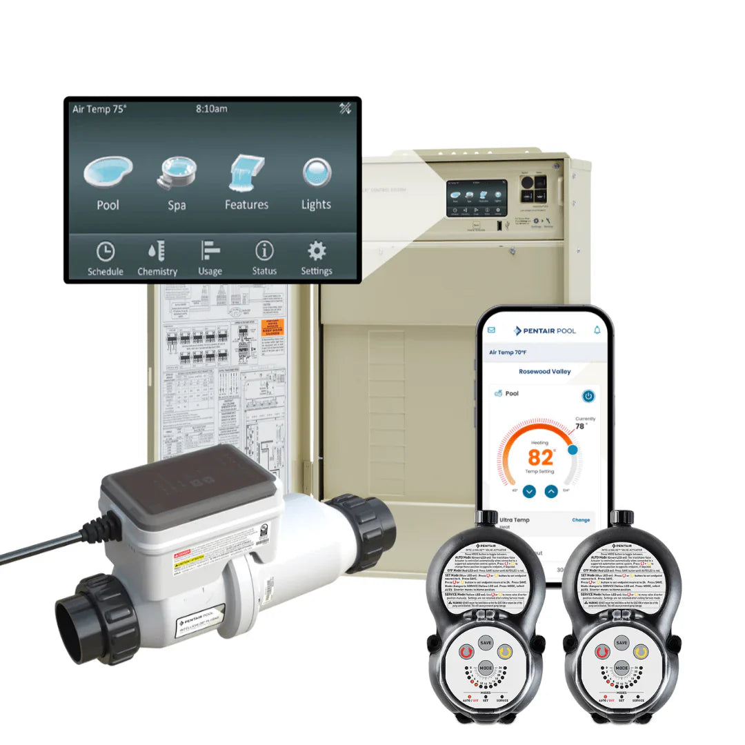 Pentair 523961 IntelliCenter Pool And Spa Load Center Bundled System with Salt. 8 Function