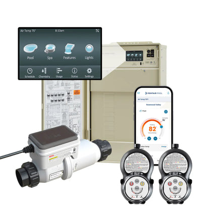 Pentair 523961 IntelliCenter Pool And Spa Load Center Bundled System with Salt. 8 Function